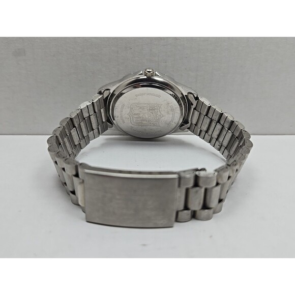 NFL Raiders Working Mens Watch By Game Time Silver Tone NEW BATTERY Working - Picture 8 of 11